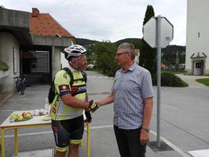 Dobrodošlica za kolesarja Matjaža Goloba 1